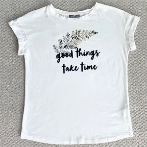 ZARA white T-Shirt Tee